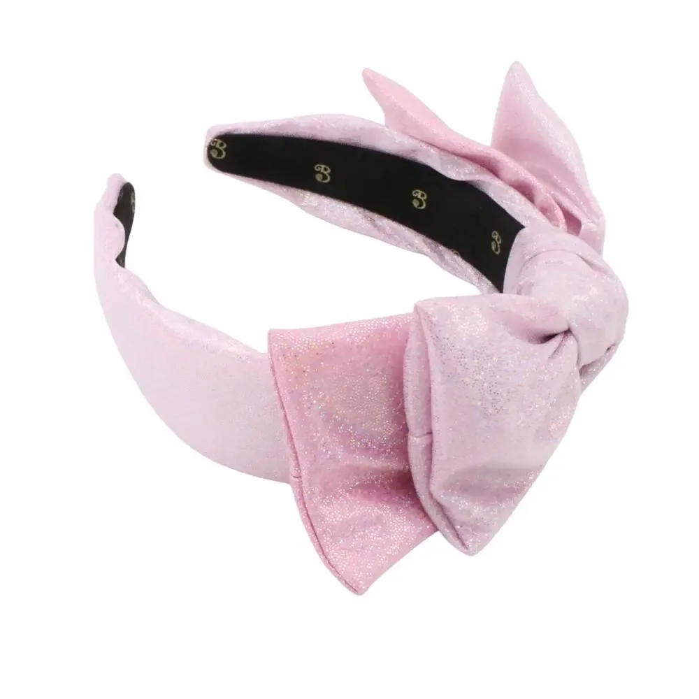 The Glitter Pink Bow Headband